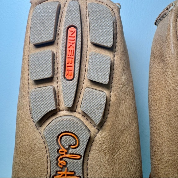 Women’s Cole Haan fringe tan leather Air Tobin tasseled driving moccasins size 9 - Picture 7 of 10